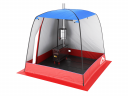 Мобильная баня-палатка МОРЖ c 2-мя окнами сине-красный в Ижевске