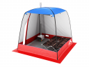 Мобильная баня-палатка МОРЖ c 2-мя окнами сине-красный в Ижевске