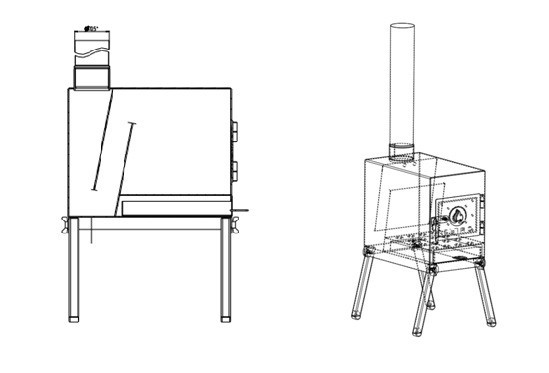 Печь дровяная Сибтермо малая в Ижевске