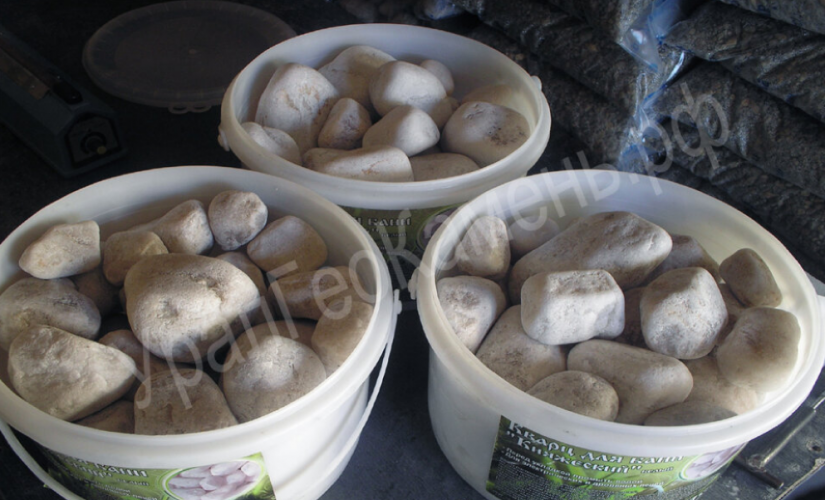 Камни для бани Кварц окатанный 15кг в Ижевске