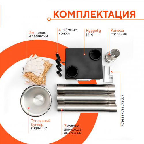 Походная печь Hyggelig MINI в Ижевске