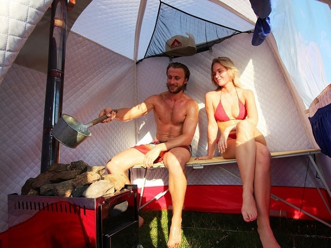 Мобильная баня-палатка МОРЖ в Ижевске