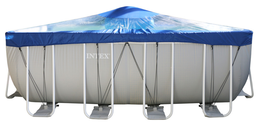 Тент для прямоугольного бассейна Intex/Bestway с надувной подушкой "Фиеста" в Ижевске