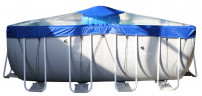 Тент для прямоугольного бассейна Intex/Bestway с надувной подушкой "Фиеста" в Ижевске