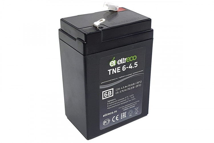 Тяговый аккумулятор Eltreco TNE6-4.5 (6V4.5A/H C20) в Ижевске