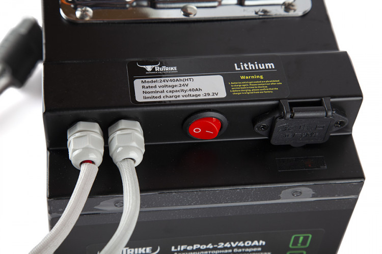 Тяговый железо-фосфатный аккумулятор RuTrike LiFePO4 24V40Ah (50А) в Ижевске