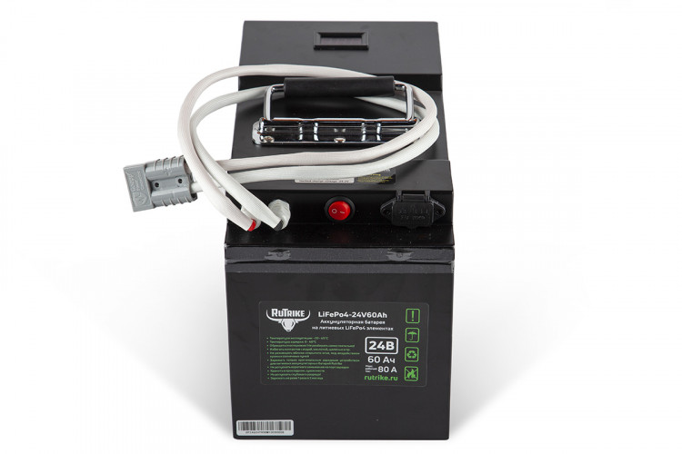 Тяговый железо-фосфатный аккумулятор RuTrike LiFePO4 60V48Ah (60А) в Ижевске