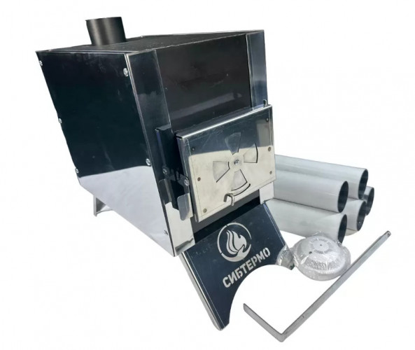Печь дровяная Сибирка малая из нержавейки в Ижевске