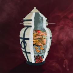 Этажерка 4-х ярусная с доп.кольцом диаметр 33 см