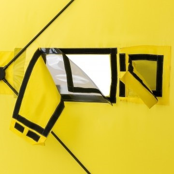 Палатка для рыбалки Helios Куб 1,5х1,5 желто/серый в Ижевске