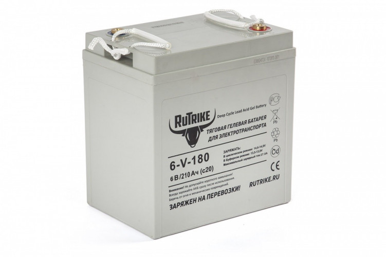 Тяговый гелевый аккумулятор RuTrike 3-EVF-180A (6V180A/H C3) в Ижевске