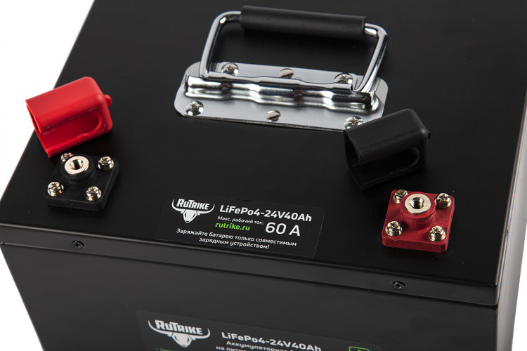Тяговый железо-фосфатный аккумулятор RuTrike LiFePO4 24V40Ah (60A) в Ижевске