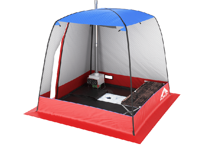 Мобильная баня-палатка МОРЖ (Черный) в Ижевске