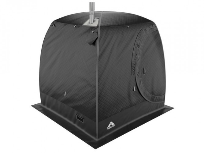 Мобильная баня-палатка МОРЖ LUX черный в Ижевске