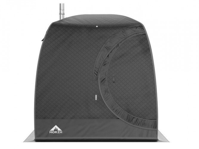 Мобильная баня-палатка МОРЖ LUX черный в Ижевске